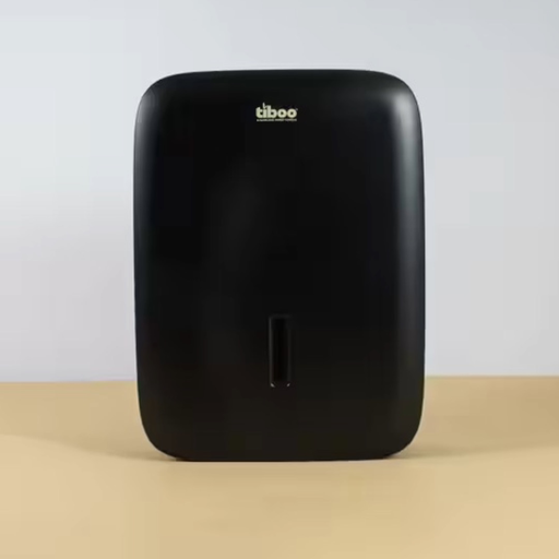 [SYS02B] Tiboo Double Capacity Z-Fold Hand Towel Dispenser - Black