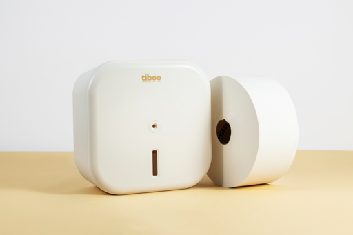 [SYS05/615] Tiboo Maxi Toilet Roll Dispenser White