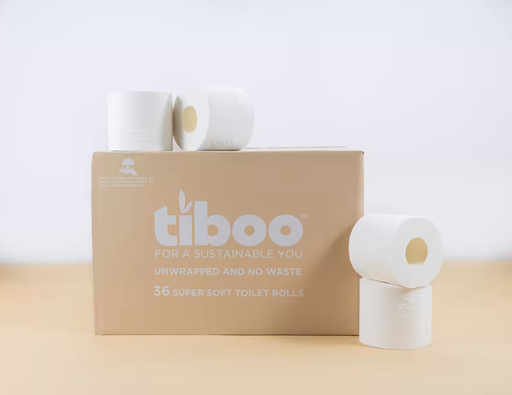 [HTB320] Tiboo Sugarcane Toilet Roll Super Saver Pack - 320 Sheet