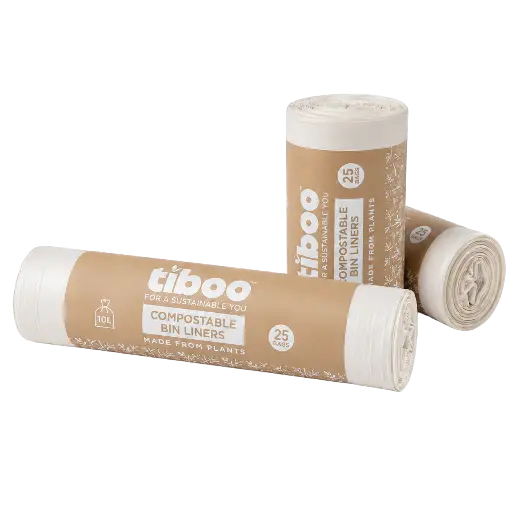[TCB001] 10 Litre Compostable Caddy Liners - 25 on a roll