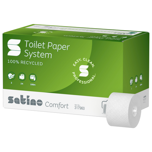 [317960/315540] Satino Comfort System Toilet Paper - 24 x 100m