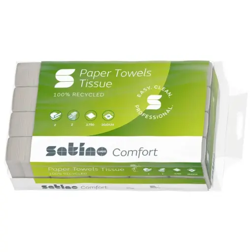 [277330] Satino Hand Towel Paper Format Tissue Z/W-Fold - 20.6x24 - 3600