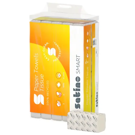 [276500] Satino Hand towel Paper Format Tissue, V-Fold - 4000