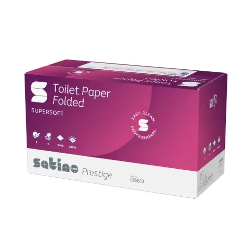 [065687/065680] Satino Bulk Pack Folded Toilet Paper