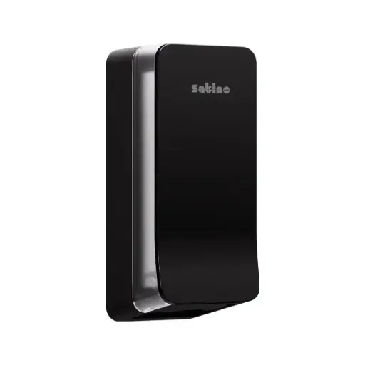 [333425] Satino Single Sheet Toilet Paper Dispenser - Black