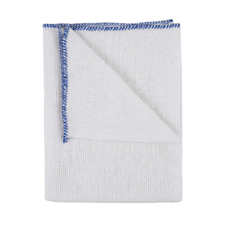 [RS100097B] Medium Weight Dishcloth Blue - Pack of 10