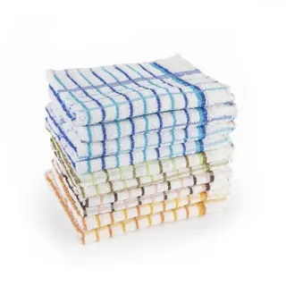 [RS102769] Tea Towel Terry Check (Pack of 10)