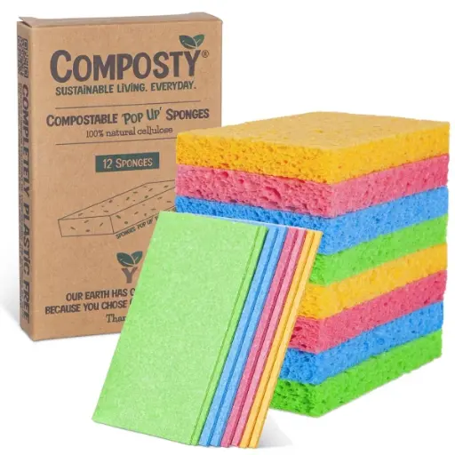 [COMPOSTY-POP-12] Composty Magic Pop Up Sponge - Pack of 12
