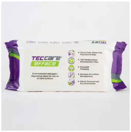 [WIP-EFF-0088-8] TECcare® Eco-Det Efface Wipes Box x 8 (88 per pack)