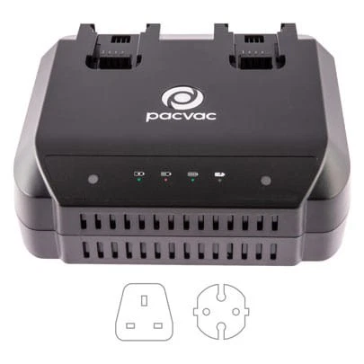 [VB-BC001BC01A03] Pacvac Twin Charger UK.EU