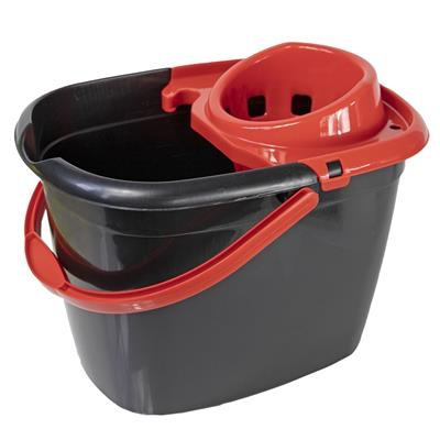 [RS104888R] Recycled 14L Bucket & Wringer Red